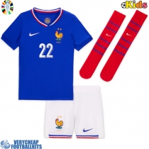 France Theo Hernandez #22 Replica Home Minikit Euro 2024 Short Sleeve (+ pants)